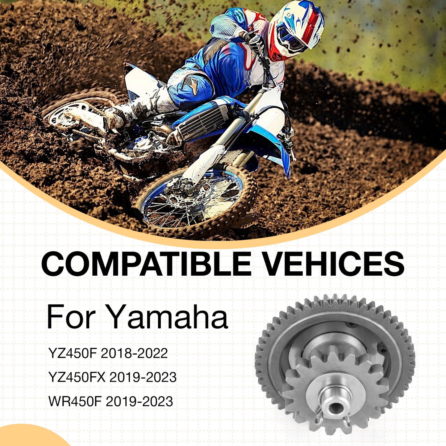 Starter Clutch Assembly for Yamaha YZ450F FX WR450F (2018–2023)