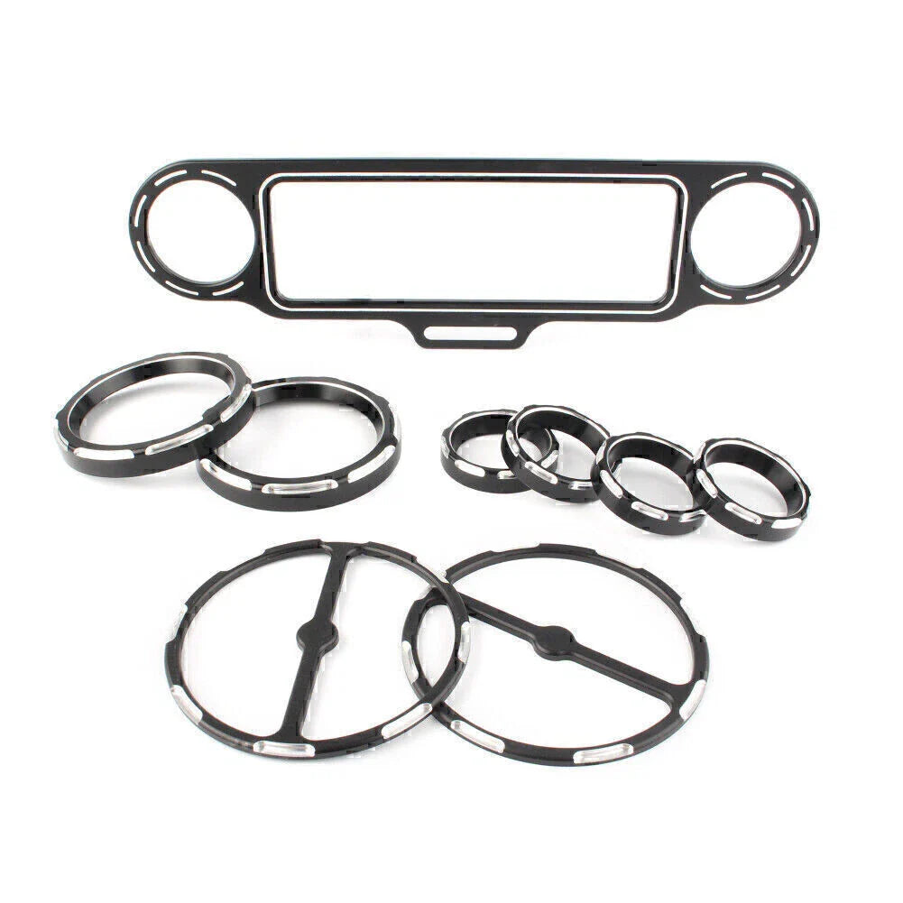CNC Aluminum Inner Fairing Trim Bezel Set for Harley Touring FLHT FLHX (1996-2013)