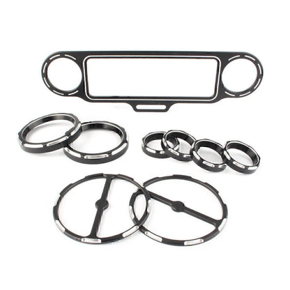 CNC Aluminum Inner Fairing Trim Bezel Set for Harley Touring FLHT FLHX (1996-2013)
