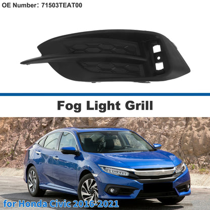 Rear Right Fog Light Grill No. 71503TEAT00 for Honda Civic (2016–2021)