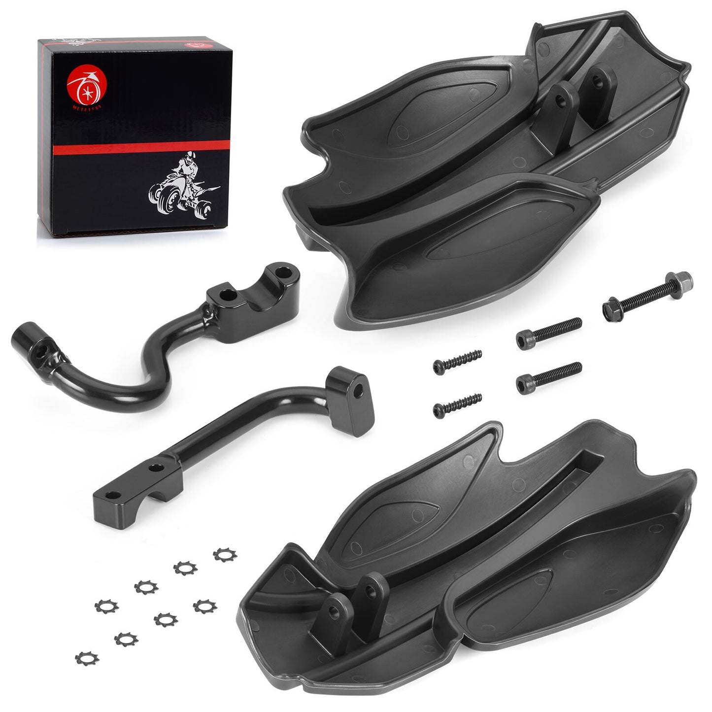 2 Hand Guards & Mount Brackets for Polaris Scrambler Sportsman 850 XP (2015–2023)