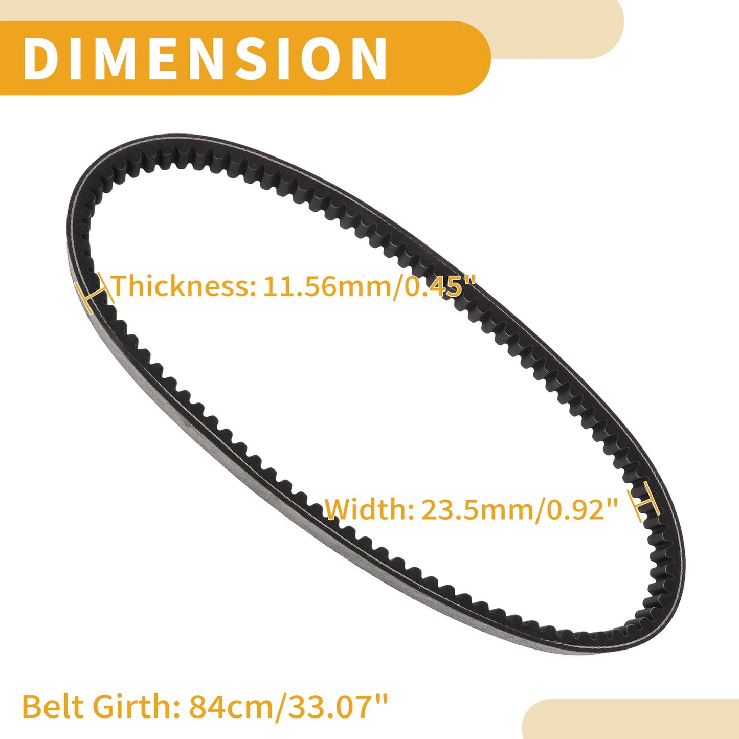 Drive Belt V-Belt for Club Car DS (1984–1987)