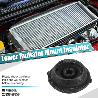 2 x Rubber Car Lower Radiator Mount Insulators for Hyundai Santa Fe (2021-2023)