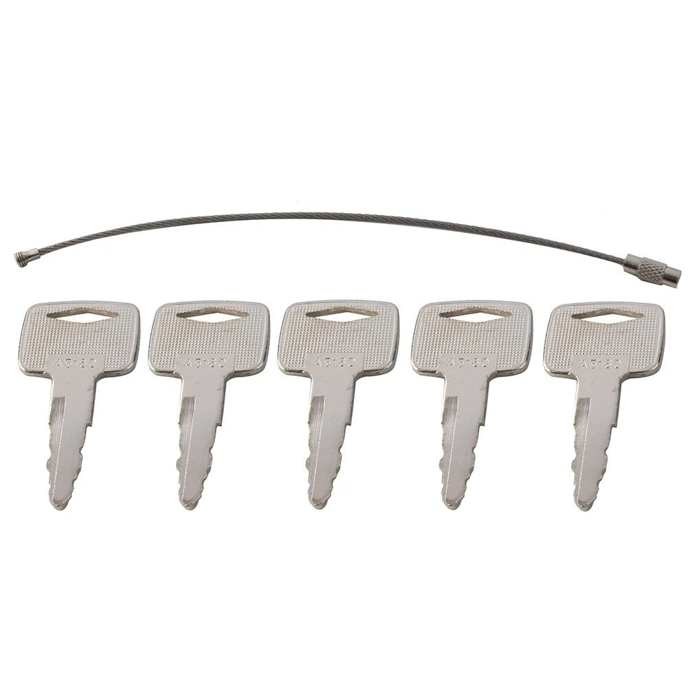 Set of 5 Ignition Keys for Mitsubishi Caterpillar Forklift #A5160, 91A07-01910