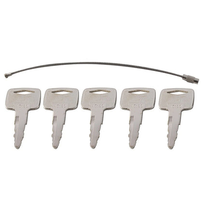 Set of 5 Ignition Keys for Mitsubishi Caterpillar Forklift #A5160, 91A07-01910