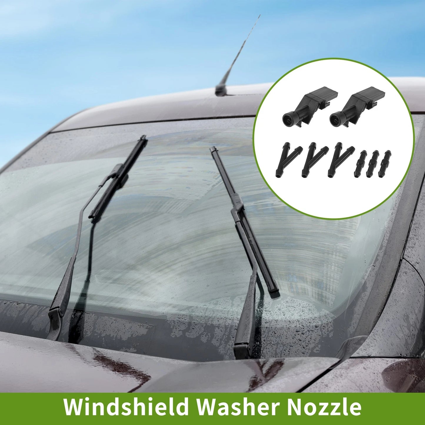 Windshield Washer Nozzle with Hose Connector for Honda (No. 76810TP6A01)