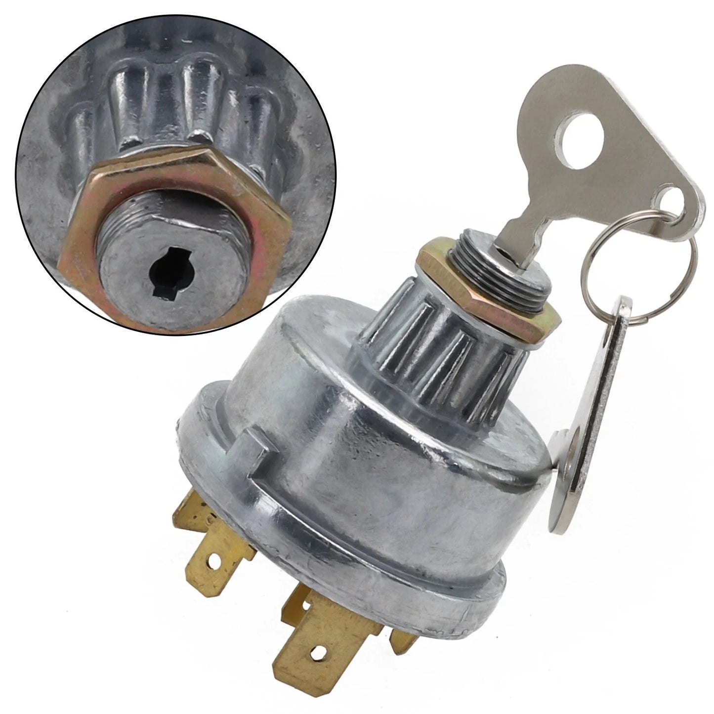 2 x Keys 4 Position Ignition Switch for Tractor