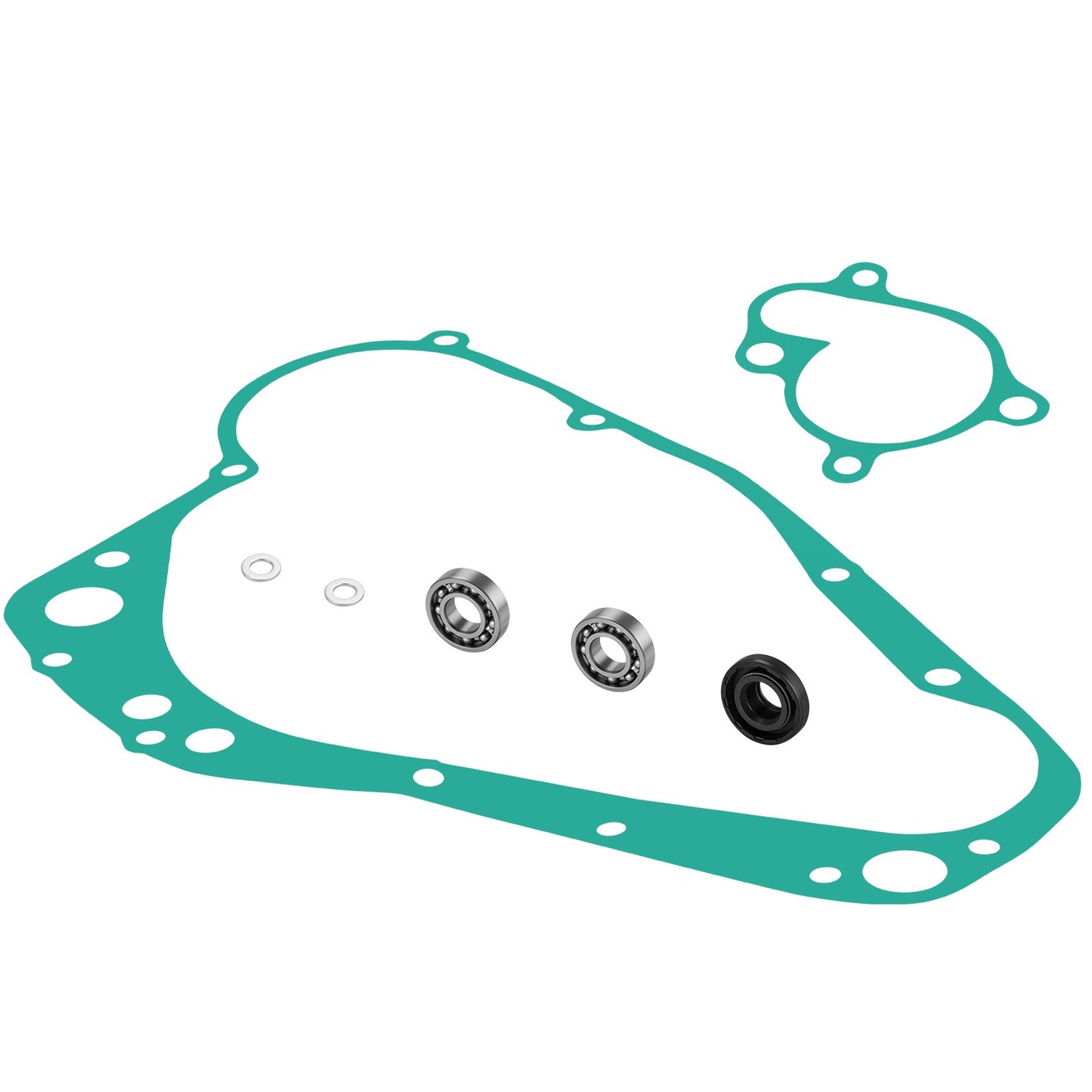 Water Pump Rebuild Clutch Cover Gasket Kit for Suzuki RM250 (1989–1995)