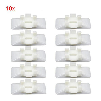10 x Car Body Side Moulding Clips White for Mercedes Benz W124 W129 (1990-1996)