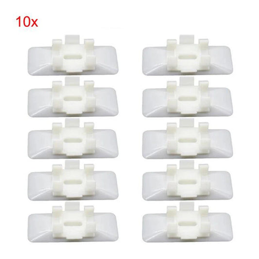 10 x Car Body Side Moulding Clips White for Mercedes Benz W124 W129 (1990-1996)