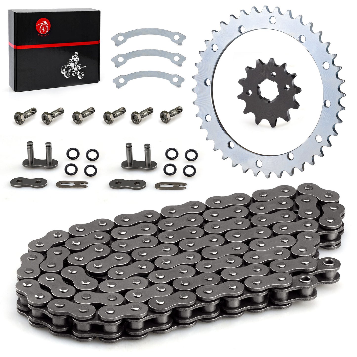 O-Ring Drive Chain and Sprockets Kit for Yamaha Warrior YFM350X (1989–2004)