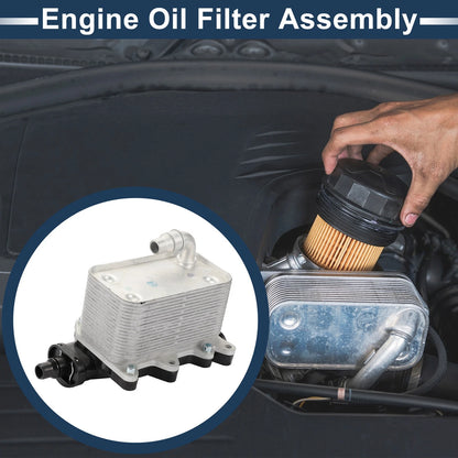 Engine Oil Cooler Filter Housing for BMW 5 6 7 Series (No. 17217803830)