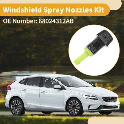 Windshield Washer Nozzle Kit for Dodge Avenger (2008-2011) with Gaskets