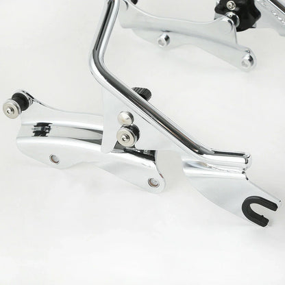 4 Point Docking Hardware Backrest Sissy Bar for Harley Touring FLHT (14-23)