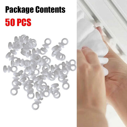 50x Curtain Track Hooks Runner for Camper Van Motorhome Caravan Boat