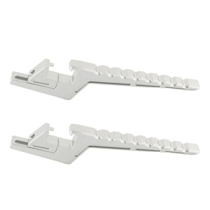 Silver Passenger Footpeg Extensions for Surron Light Bee X/S X/L1E (2020-2023)
