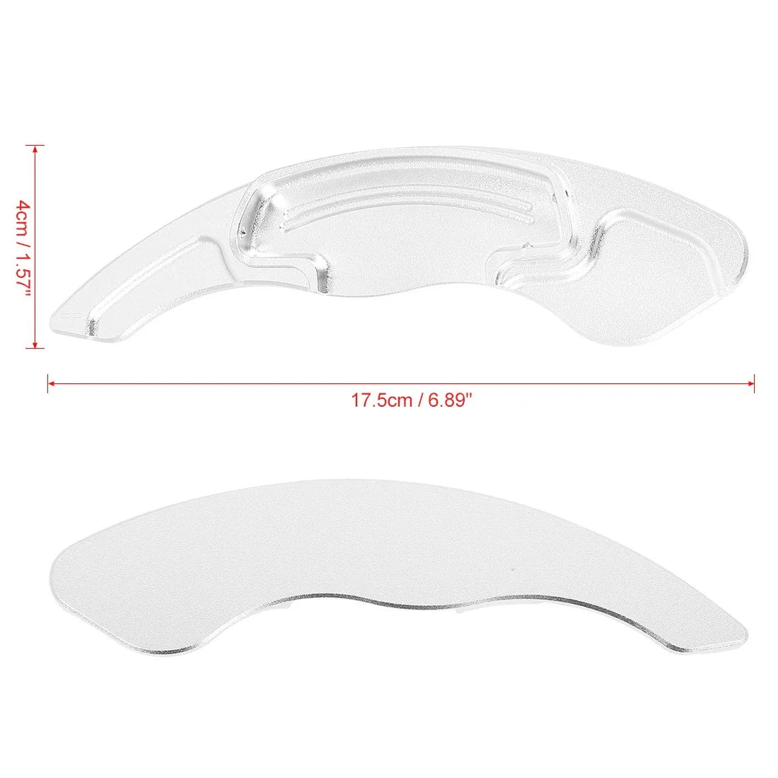 Aluminum Alloy Silver Tone Steering Wheel Shift Paddle for Honda Civic