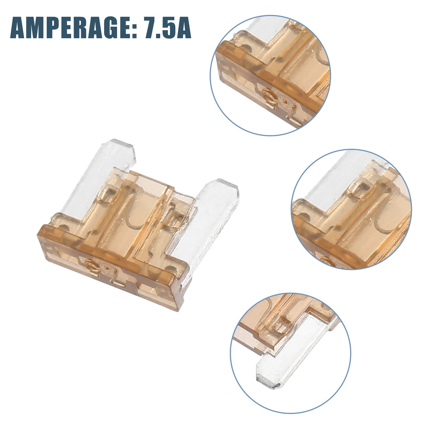 30pcs Mini Blade Fuses 7.5A for Automotive