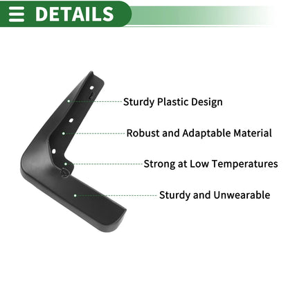 Mud Flaps Splash Guards 1 Set for Lexus GS (2012-2022)