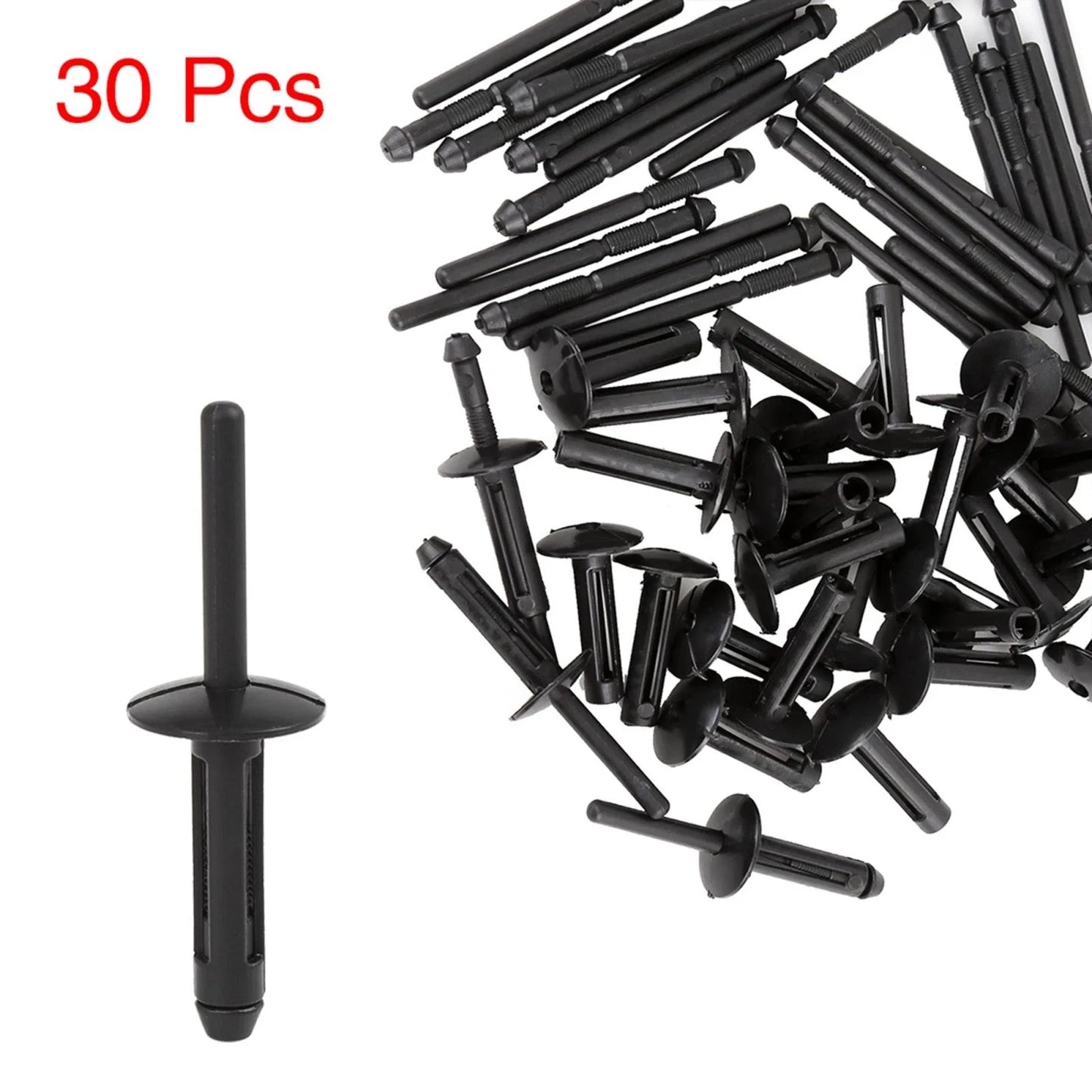 30 x Nylon Bumper Fastener Rivet Clips for Dodge Chrysler (2011-2023)