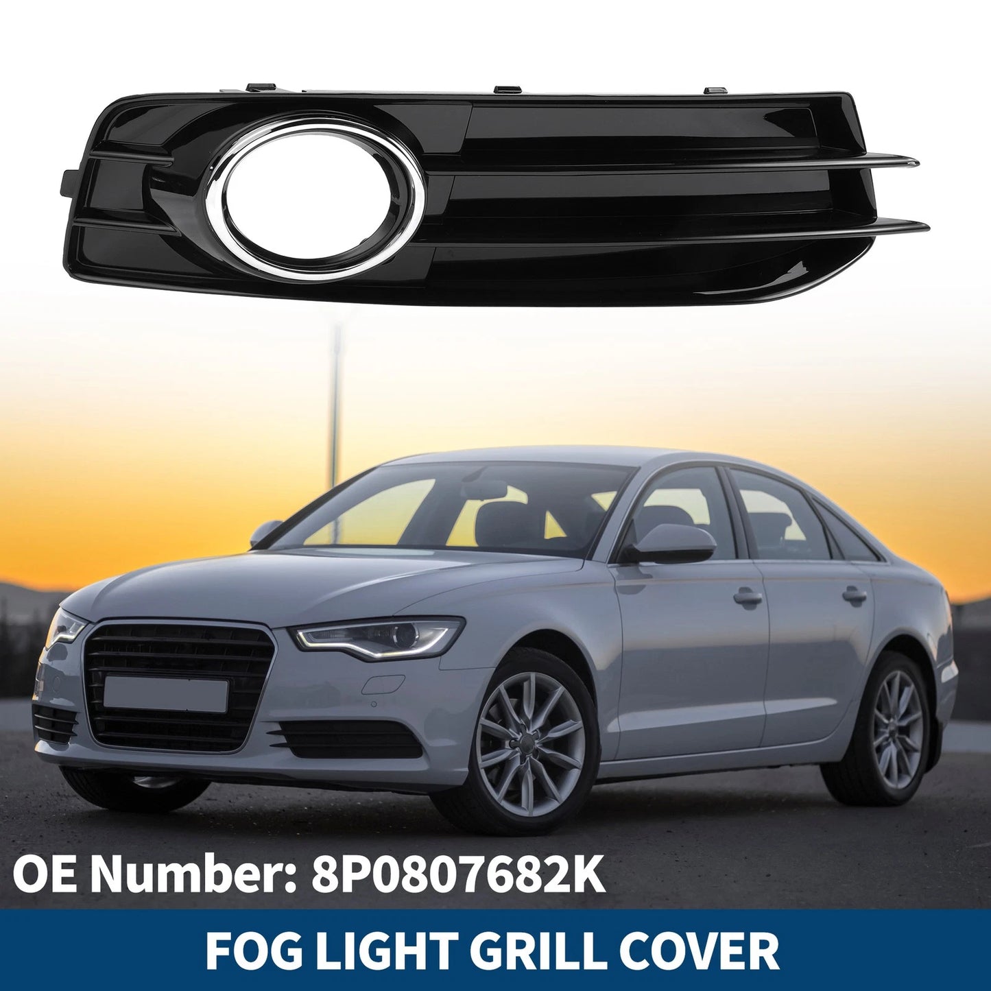 1pc Front Right Fog Light Grill for Audi A3 8P (2009–2013) 8P0807682K