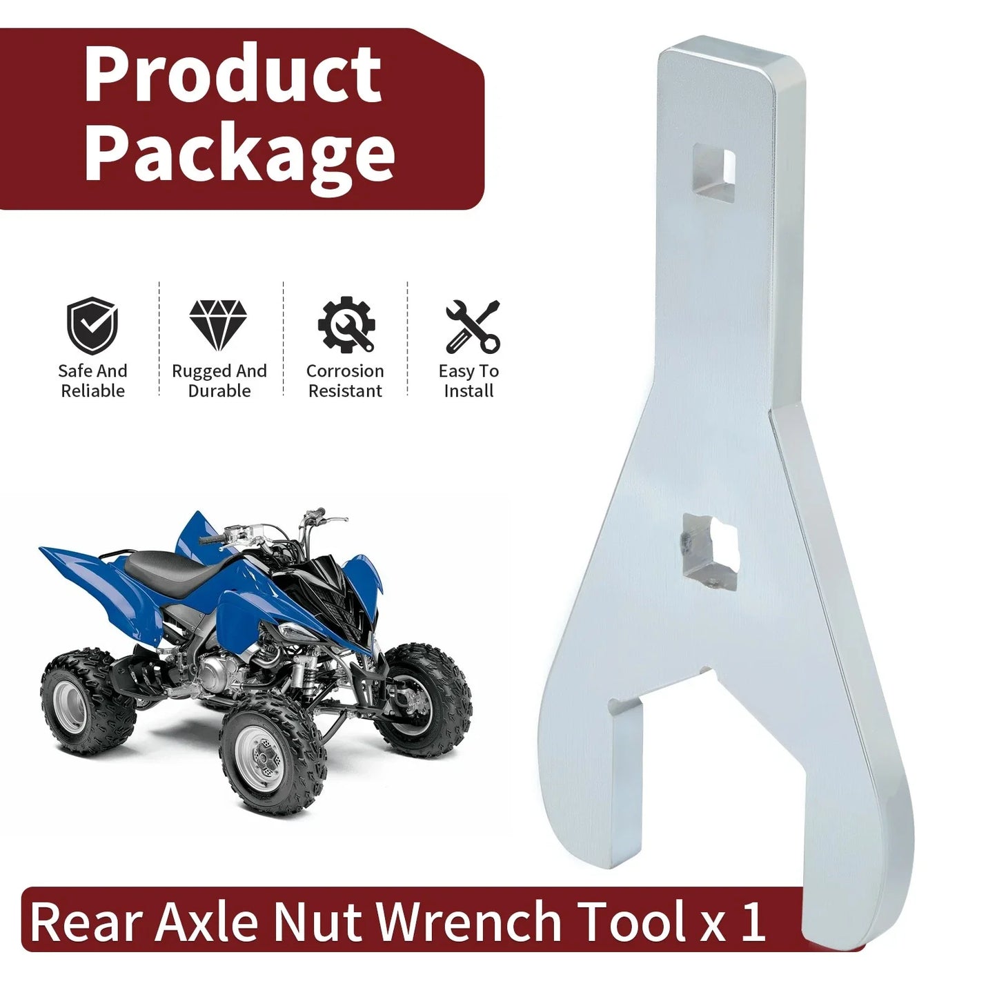Rear Axle Nut Wrench Tool 46mm for Yamaha Raptor 125 (2011–2013)