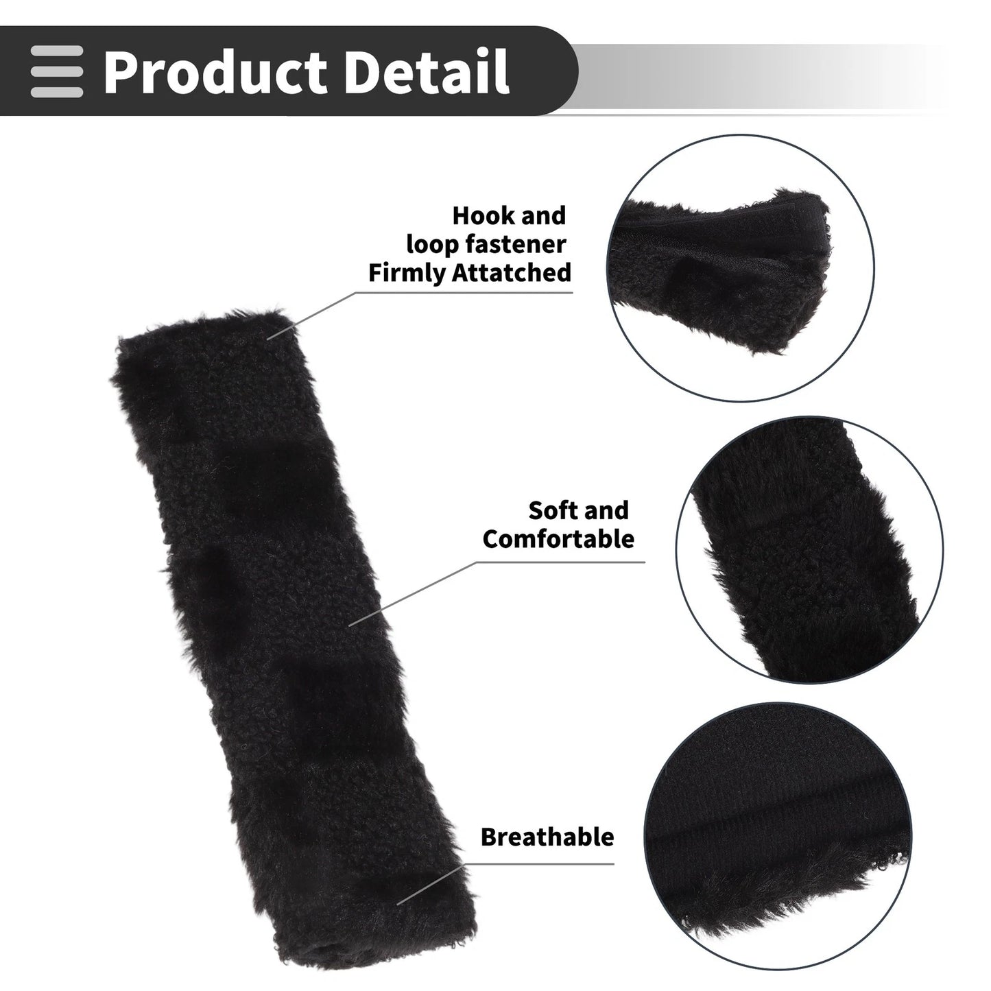 Seat Belt Cover Pad for Universal Fit (24cm)
