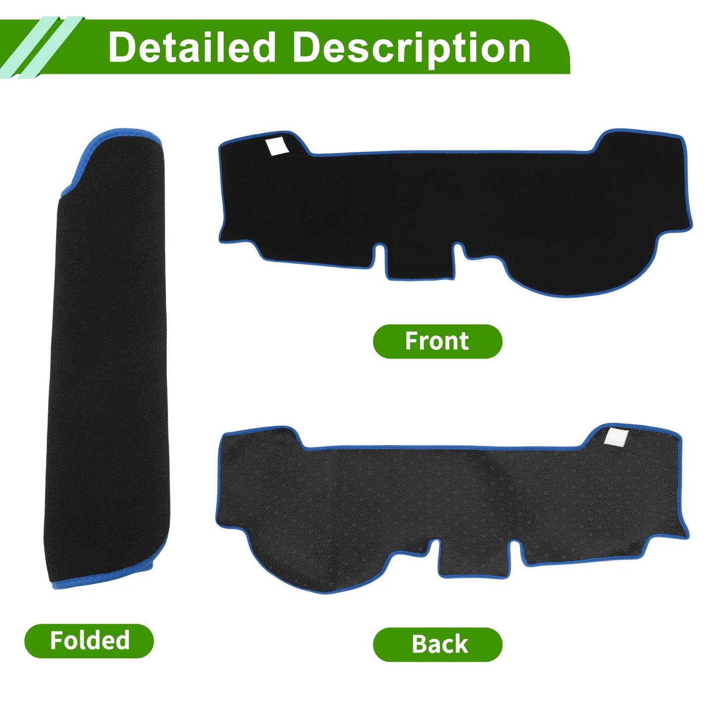 Dashboard Cover for Honda N-WGN JH3/JH4 (2019–2024) Anti-Slip Black Blue