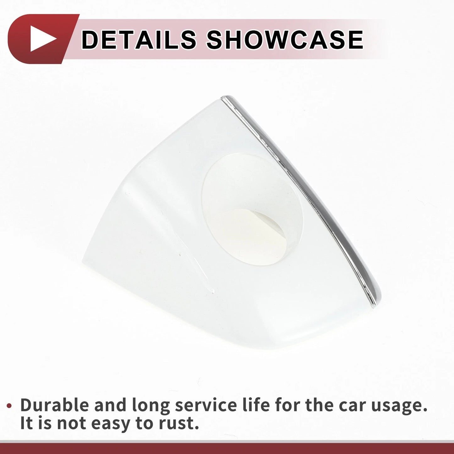 Front Left Door Handle for Audi A6 C7 (2011–2018) 4H1837879 White ABS