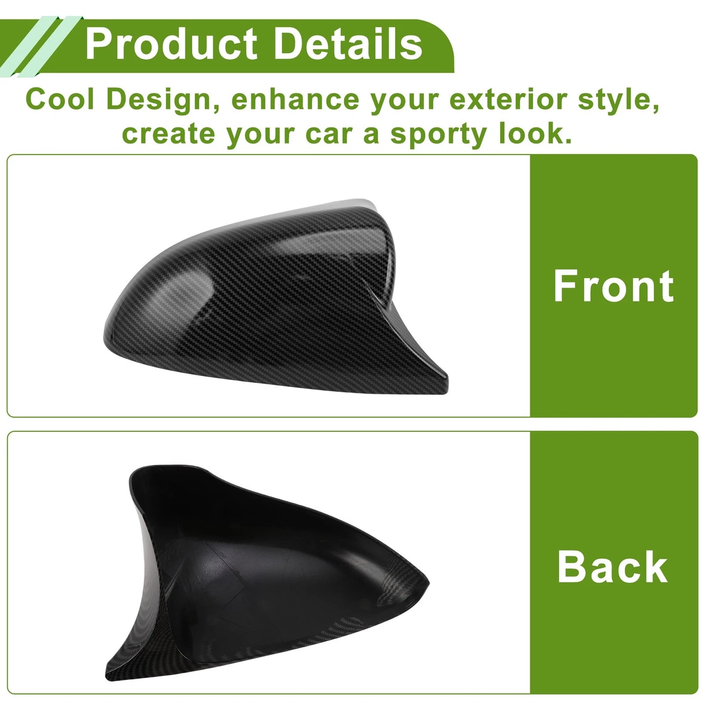 1 Pair ABS Mirror Cover Cap for Lexus CT CT F Sport (2009–2022) 8794A30E00B1