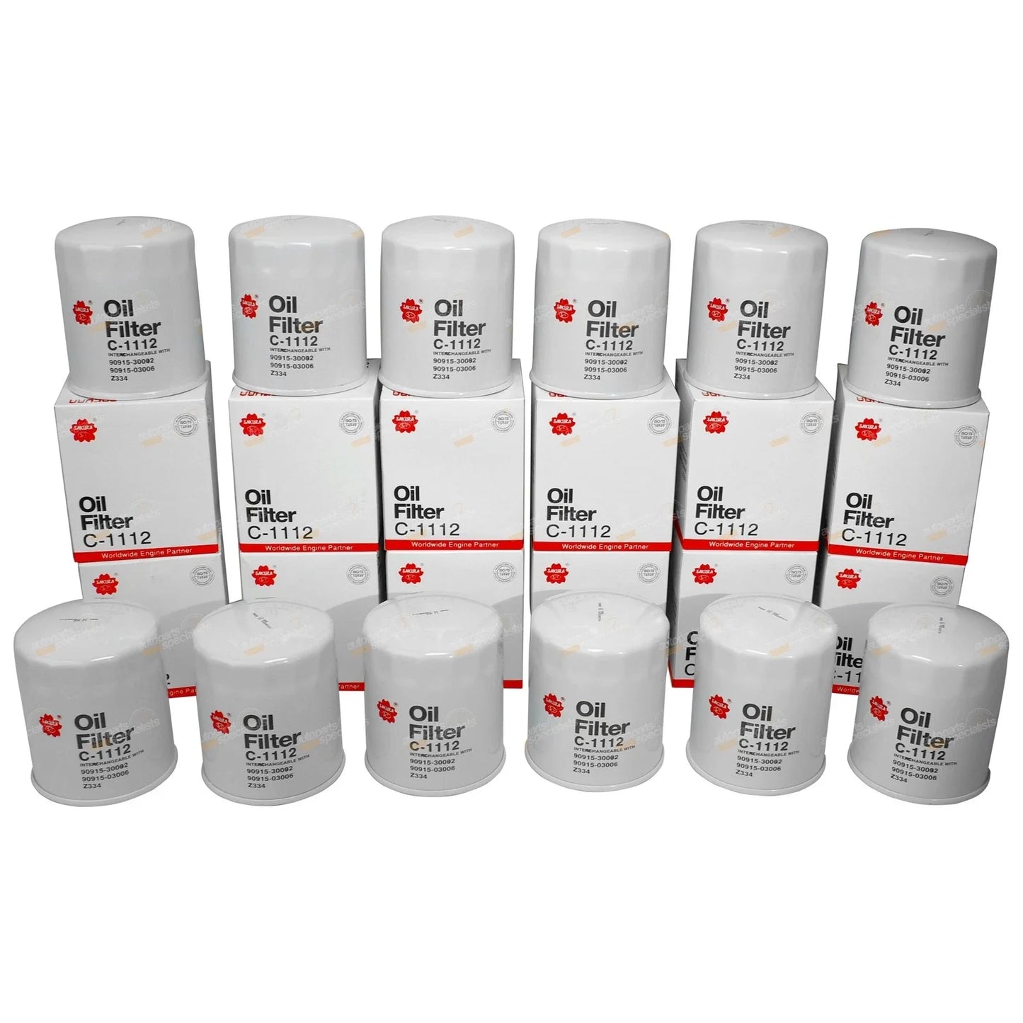 12 Oil Filters for Landcruiser 80/100 Series 1HZ 4.2L