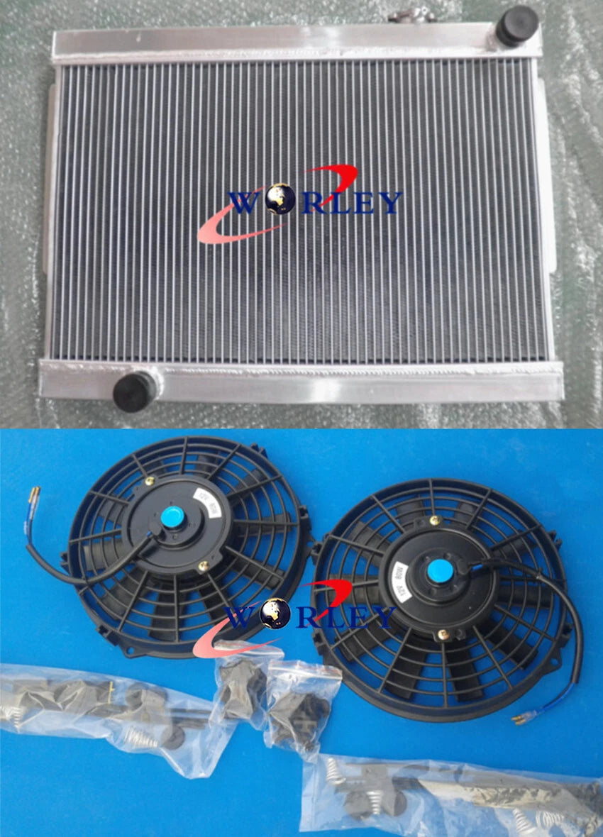 3 Rows Aluminum Radiator & Fans for Torana LJ LC LH LX V8 (1970–1978)