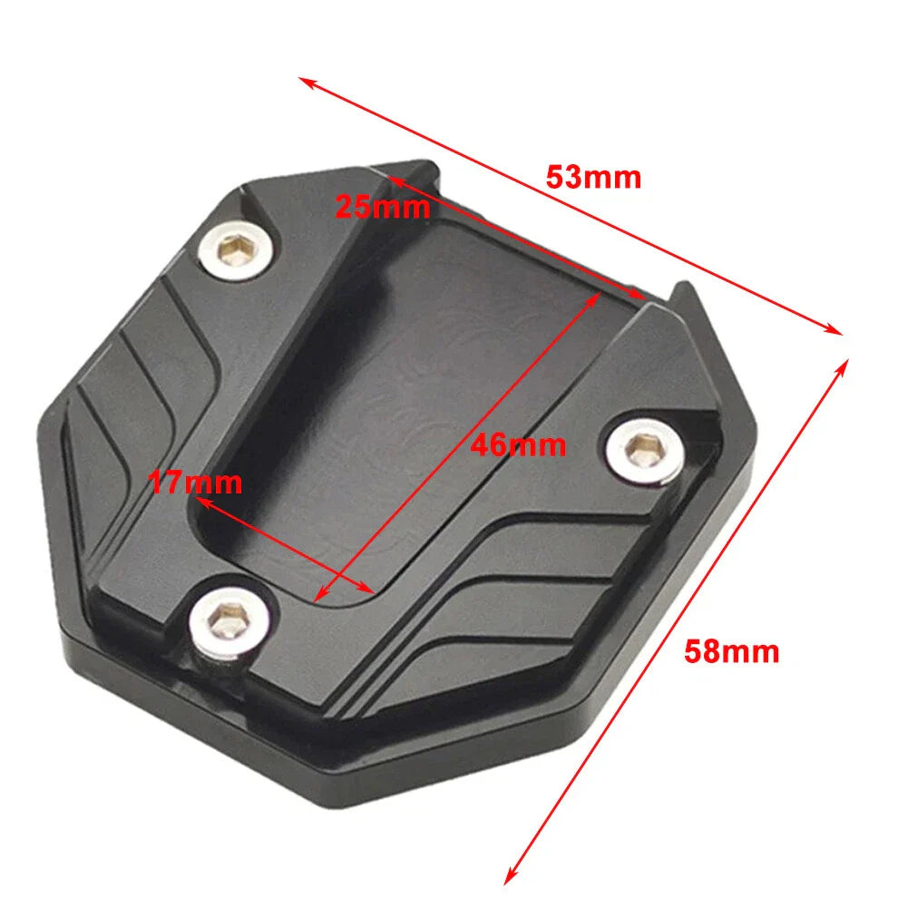 Kickstand Extender Pad for Motorcycle Bikes Side Stand Support