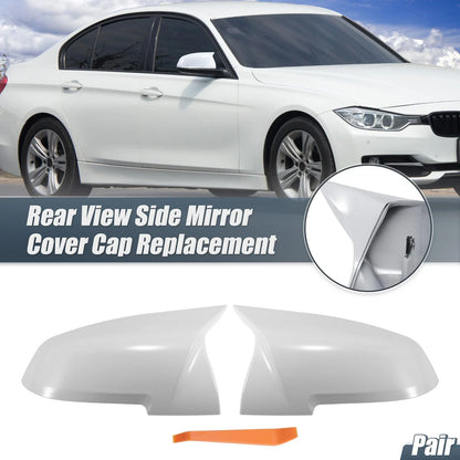 Rearview Mirror Cover Cap White for BMW X1