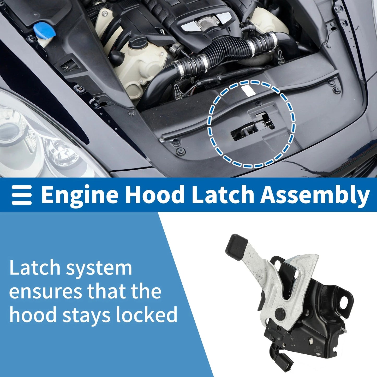 Hood Latch Assembly for Honda JADE (2014–2020) No. 74120T4NH01 1 Pcs