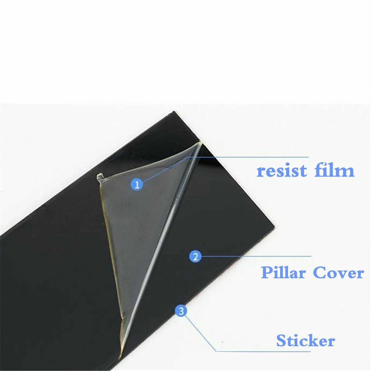 6Pcs Window BC Pillar Posts Trim Cover Honda Civic Hatchback (2016–2021)