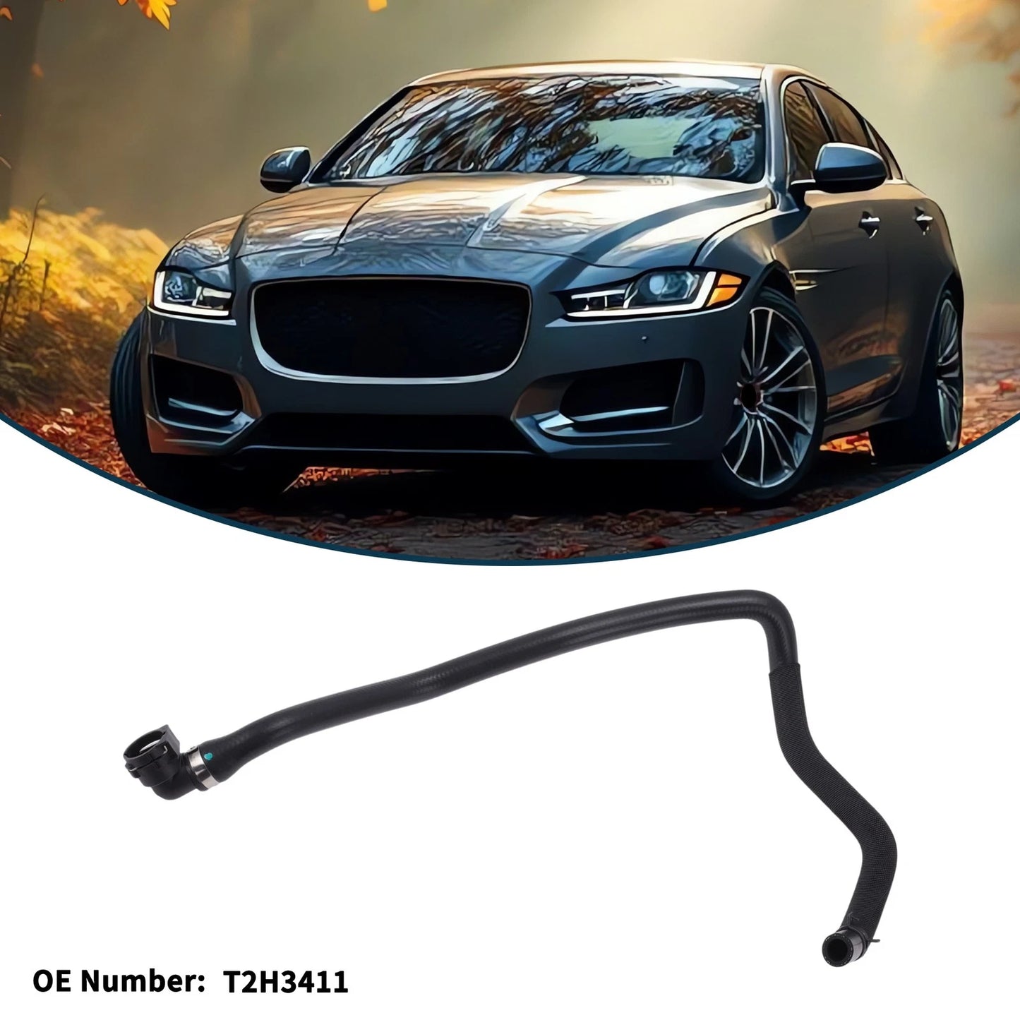 Radiator Hose No.T2H3411 for Jaguar XF XE (2016–2019) Cooling System Tube
