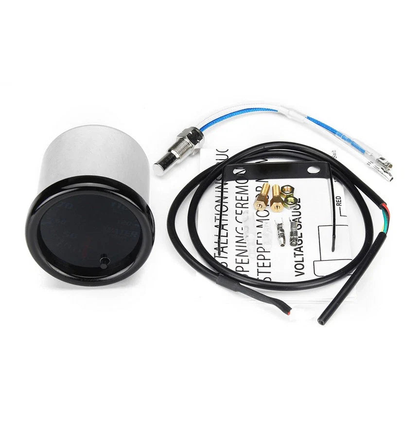 2" 52mm 7 Colors LED Water Coolant Temperature Gauge for Universal Car