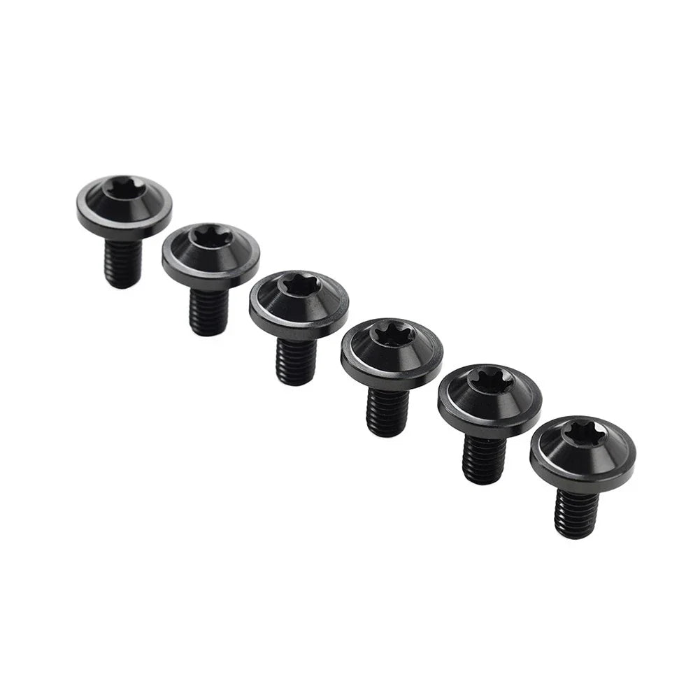 6 x Universal Titanium M5x15mm Torx Head Bolts for Bike Motor