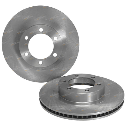 2 Front Disc Brake Rotors for Toyota Prado (2003–2009)
