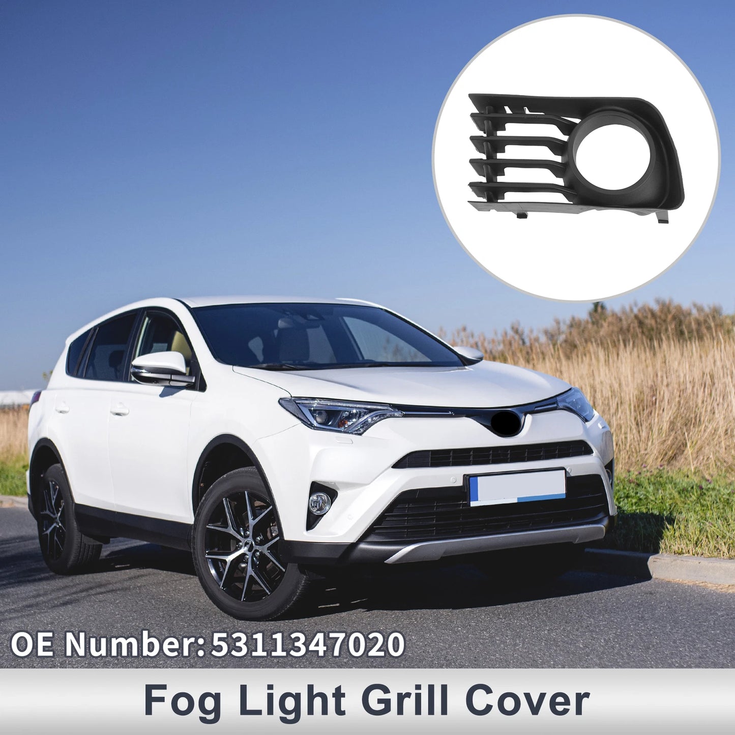 1 Pc Fog Light Grill for Toyota Prius (2004–2009) No. 5311347020