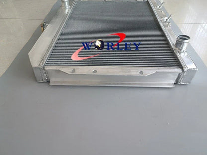 Aluminum Radiator & Fans for AMC AMX Ambassador Gremlin Javelin V8 (58-74)