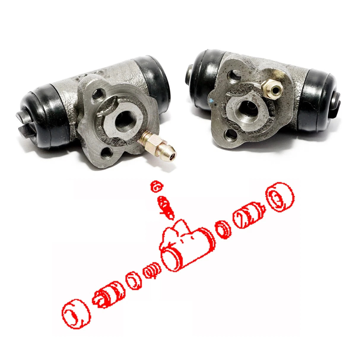 Rear Wheel Brake Cylinder for Toyota Corolla 4-Door (1983–1987)