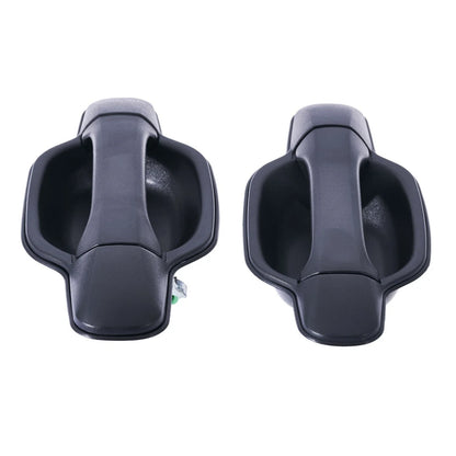 Door Handle Outer 2 x for Isuzu D-Max REAR LEFT+RIGHT Black (2006–2012)