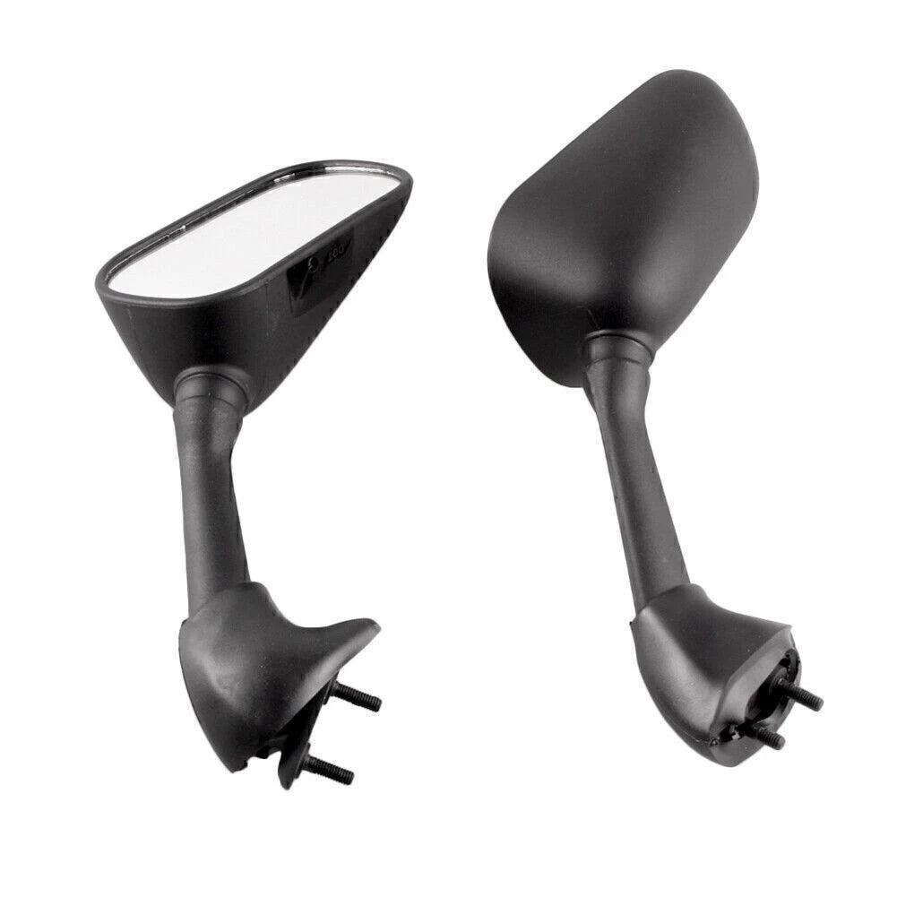 Set of 2 Rearview Side Mirrors for Yamaha YZF R6 (2001–2002) Aluminum Black
