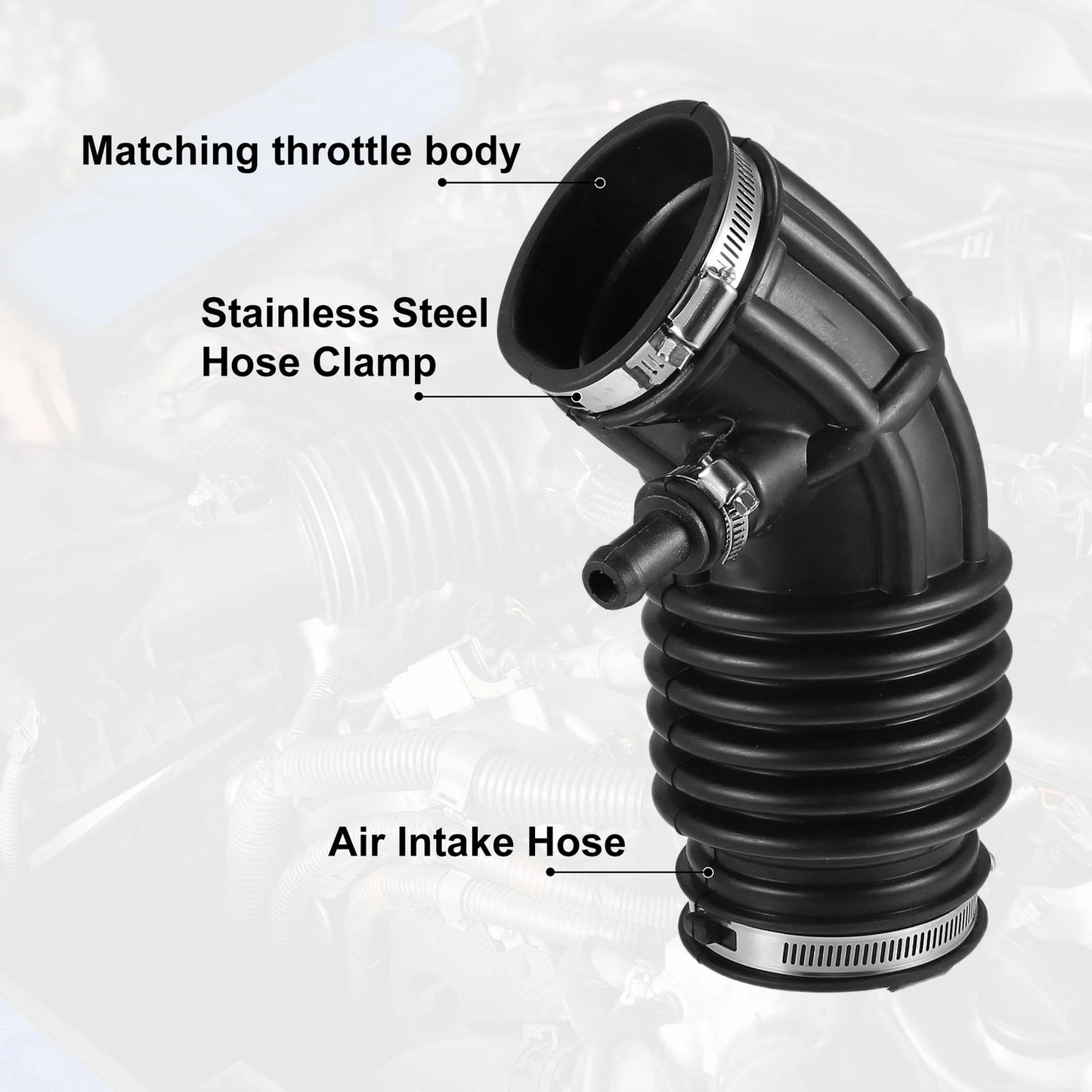 Air Cleaner Intake Hose Tube with Clamps for Nissan Altima (2002–2006)