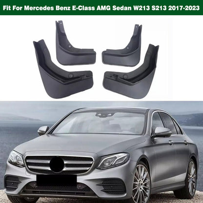 Set of 2 Fender Mud Flaps for Mercedes Benz E-Class AMG Sedan (2017–2023)