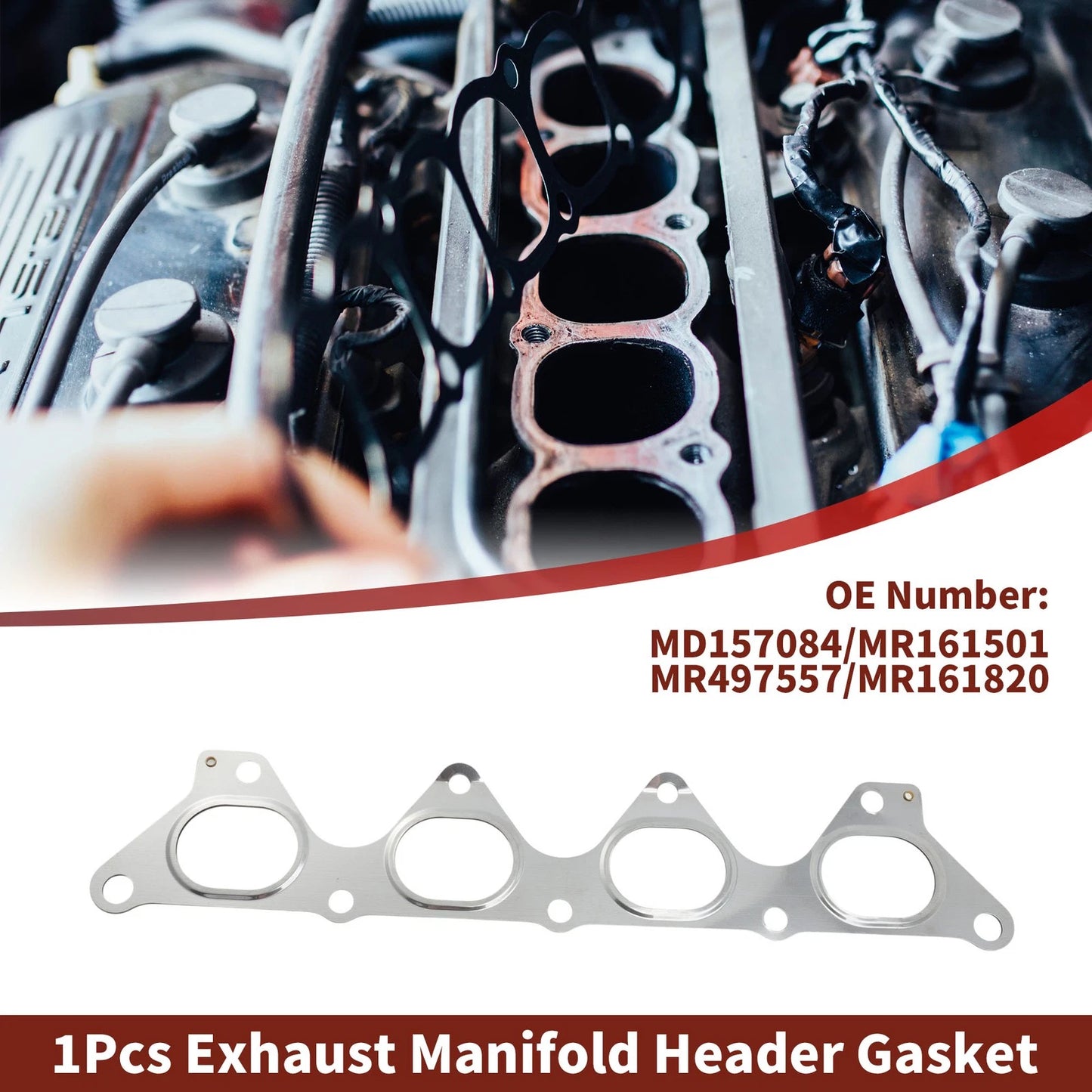 Exhaust Manifold Header Gasket for Mitsubishi Carisma (1995–2006) MD157084