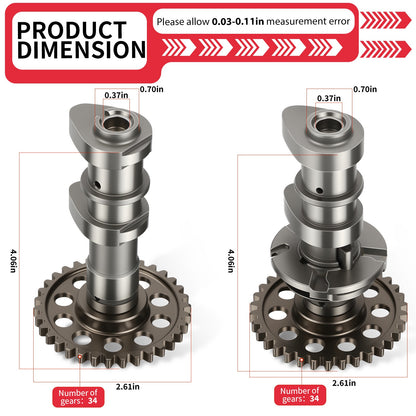 Camshaft + Timing Chain for Kawasaki KFX 400 (2003–2006)