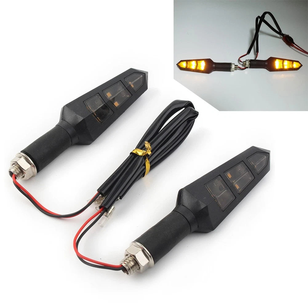 2X LED Turn Signal Blinker Light for Universal Motorcycle/Scooter